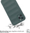 imoshion Hoesje - Geschikt voor iPhone 11 Pro Max - EasyGrip Backcover - Donkergroen