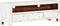 vidaXL - Tv-meubel - 120x30x40 - cm - massief - acaciahout - wit