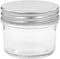 vidaXL - Jampotten - met - zilverkleurige - deksels - 24 - st - 110 - ml - glas