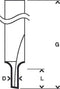 Bosch - Vingerfrezen 8 mm, D1 5 mm, L 12,7 mm, G 51 mm