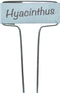 Plaatetiketten zink met tuinpotlood 26cm set a 6 stuks