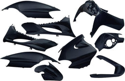 Plaatset 9-delig Edge voor Yamaha Jog R/ MBK Machg - metallic zwart