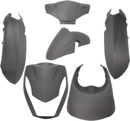 Plaatset Peugeot Kisbee 2T/4T 6-delig - Mat Zwart