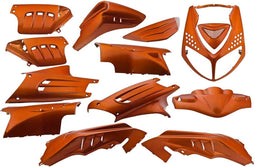 Plaatset Peugeot speedfight 2 13 delig oranje metallic