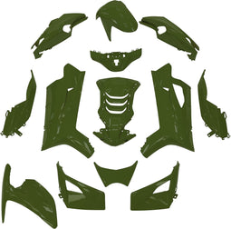 Plaatset Peugeot Speedfight 4 - 14 delig - dIstrictgroen