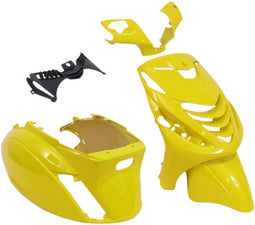 Plaatset Piaggio zip SP model vanaf bj. 2000 5 delig geel glans