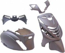 Plaatset Piaggio zip SP model vanaf bj. 2000 5 delig mat grijs