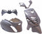 Plaatset Piaggio zip SP model vanaf bj. 2000 5 delig mat grijs