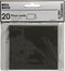 Plaatskaarten, zwart, afm 9x4 cm, 220 gr, 20stuks