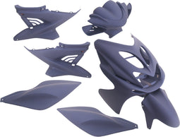 Plaatwerkset Yamaha Aerox mat blauw Edge 9-delig