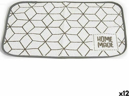Placemat 33 x 0,3 x 48 cm Grijs Wit (12 Stuks)