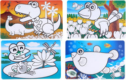 Placemat Dieren, Set van 12