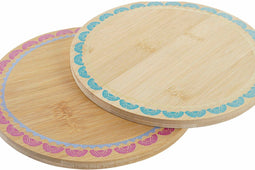 Placemat DKD Home Decor Boho 20 x 20 x 1 cm Turkoois Kastanjebruin Koloniaal