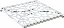 Placemat DKD Home Decor Zilverkleurig Metaal Plastic 18 x 18 x 1,5 cm