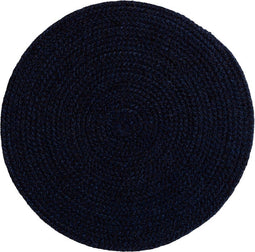 Placemat Ella rond donker blauw set/4