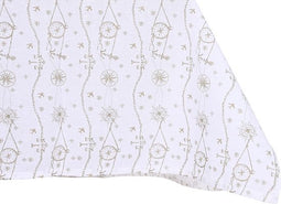 Placemat en servetten DKD Home Decor 150 x 150 x 0,5 cm Blauw Bruin Wit (2 Stuks)