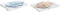 Placemat en servetten DKD Home Decor 150 x 250 x 0,5 cm Blauw Bruin Wit (2 Stuks)