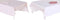Placemat en servetten DKD Home Decor 150 x 250 x 0,5 cm Roze Wit (2 Stuks)