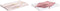 Placemat en servetten DKD Home Decor 150 x 250 x 0,5 cm Roze Wit (2 Stuks)