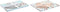 Placemat en servetten DKD Home Decor 2 Stuks 150 x 150 x 0,5 cm Grijs Hemelsblauw