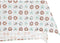 Placemat en servetten DKD Home Decor 2 Stuks 150 x 150 x 0,5 cm Grijs Hemelsblauw