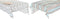 Placemat en servetten DKD Home Decor 2 Stuks 150 x 150 x 0,5 cm Grijs Hemelsblauw