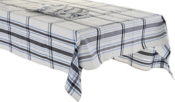 Placemat en servetten DKD Home Decor 250 x 150 x 0,5 cm Beige Blauw
