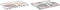 Placemat en servetten DKD Home Decor 9 Onderdelen 2 Stuks 150 x 250 x 0,5 cm Grijs Hemelsblauw