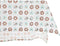 Placemat en servetten DKD Home Decor 9 Onderdelen 2 Stuks 150 x 250 x 0,5 cm Grijs Hemelsblauw