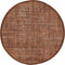 Placemat Linnen rond cognac set/6