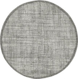 Placemat Linnen rond donker grijs set/6