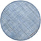 Placemat Linnen rond hemels blauw set/6