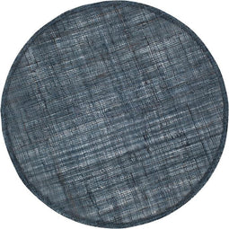 Placemat Linnen rond inkt blauw set/6