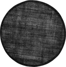 Placemat Linnen rond zwart set/6 Dixie