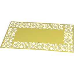 Placemat metaal groen. . Set a 12 stuks