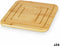 Placemat Natuurlijk Bamboe 19 x 1 x 19 cm (24 Stuks) Vierkant