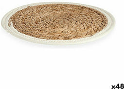 Placemat Natuurlijk Wit 30 x 1 x 30 cm (48 Stuks)