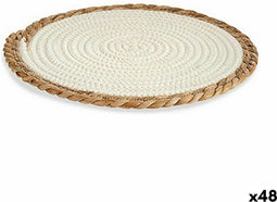 Placemat Natuurlijk Wit 30 x 1 x 30 cm (48 Stuks)