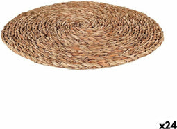 Placemat Privilege Bruin vlechtwerk Ø 45 cm (24 Stuks)