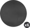 Placemat rond - TOGO - 38cm, SET/6, zwart