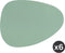 Placemat Stone Togo - kunststof - SET/6 - groen - 43x32cm