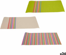 Placemat Strepen 45 x 30 x 0,1 cm (36 Stuks)
