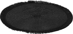 Placemat - Tafelmat - Set van 2 - Geweven - Zwart - 35cm
