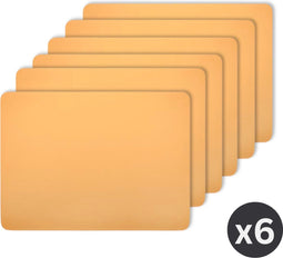 Placemat Togo - kunststof - SET/6 - camel - 33x45cm