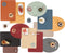Placemat Togo - kunststof - SET/6 - groen - 33x45cm