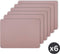 Placemat Togo - kunststof - SET/6 - mauve - 33x45cm
