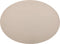 Placemat Togo ovaal - kunststof - SET/6 - taupe - 33x45cm