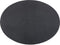 Placemat Togo ovaal - kunststof - SET/6 - zwart - 33x45cm