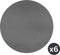 Placemat Togo rond (dia 38cm) - kunststof - grijs - SET/6