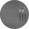 Placemat Togo rond (dia 38cm) - kunststof - grijs - SET/6